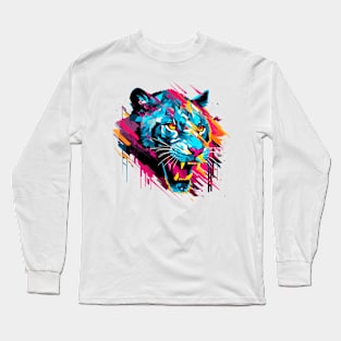 Panther Animal Freedom World Wildlife Wonder Abstract Long Sleeve T-Shirt